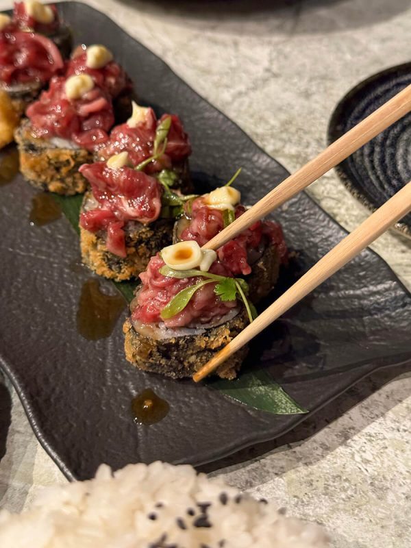 Asian inspired roll at akakiko