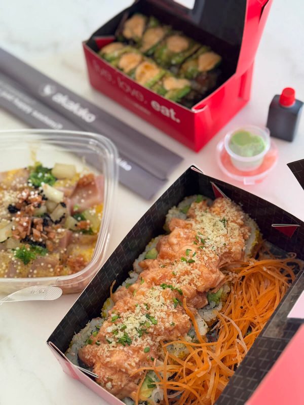 Asian Food prepared for delivery