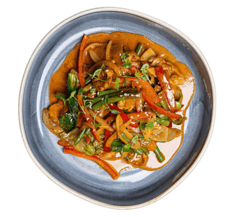 red curry asian dish