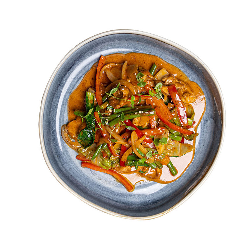 Red curry chicken dish
